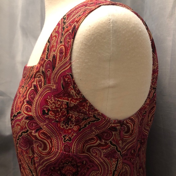 Valerie Stevens petites all silk lined dress 10 P. Side zipper - Picture 5 of 11